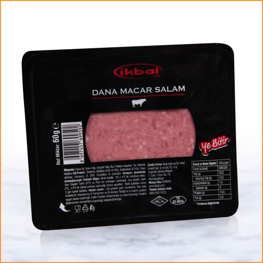 İkbal  Dana Macar Salam Dilimli 60 GR